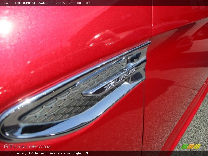 Red Candy / Charcoal Black 2011 Ford Taurus SEL AWD