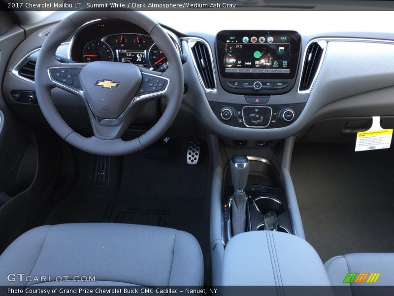 Summit White / Dark Atmosphere/Medium Ash Gray 2017 Chevrolet Malibu LT