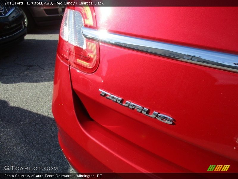 Red Candy / Charcoal Black 2011 Ford Taurus SEL AWD