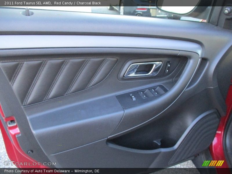Red Candy / Charcoal Black 2011 Ford Taurus SEL AWD