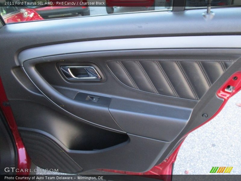 Red Candy / Charcoal Black 2011 Ford Taurus SEL AWD