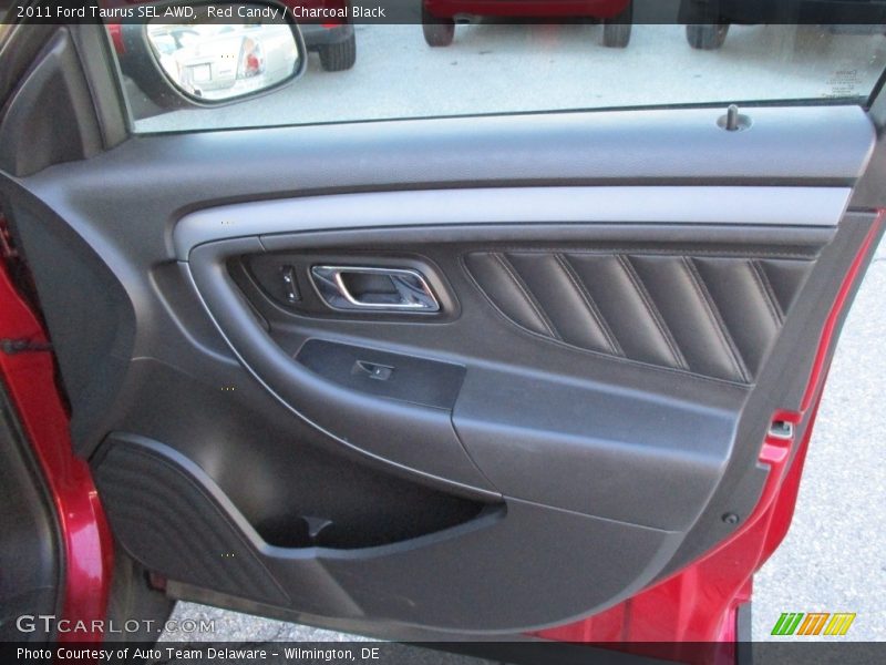 Red Candy / Charcoal Black 2011 Ford Taurus SEL AWD