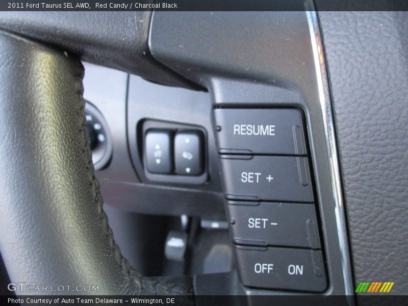 Red Candy / Charcoal Black 2011 Ford Taurus SEL AWD