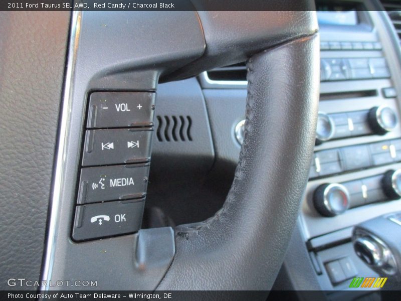 Red Candy / Charcoal Black 2011 Ford Taurus SEL AWD