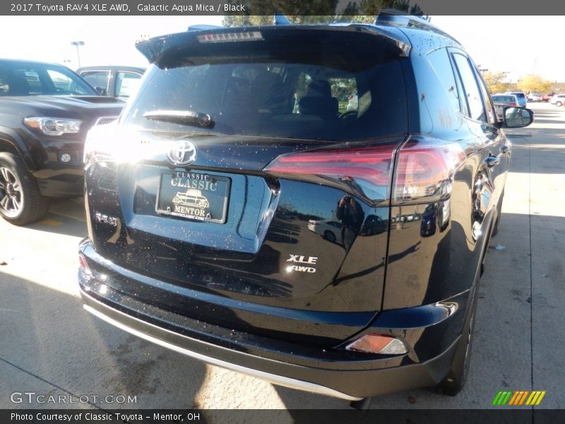 Galactic Aqua Mica / Black 2017 Toyota RAV4 XLE AWD