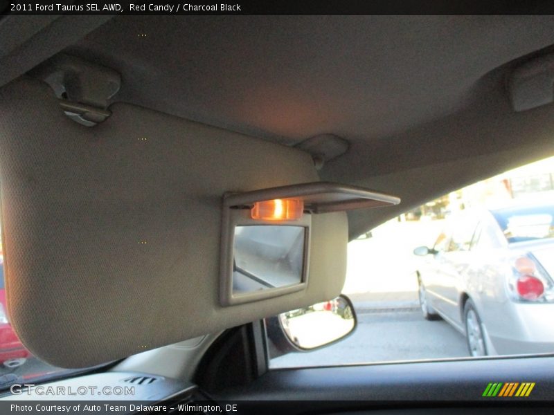 Red Candy / Charcoal Black 2011 Ford Taurus SEL AWD