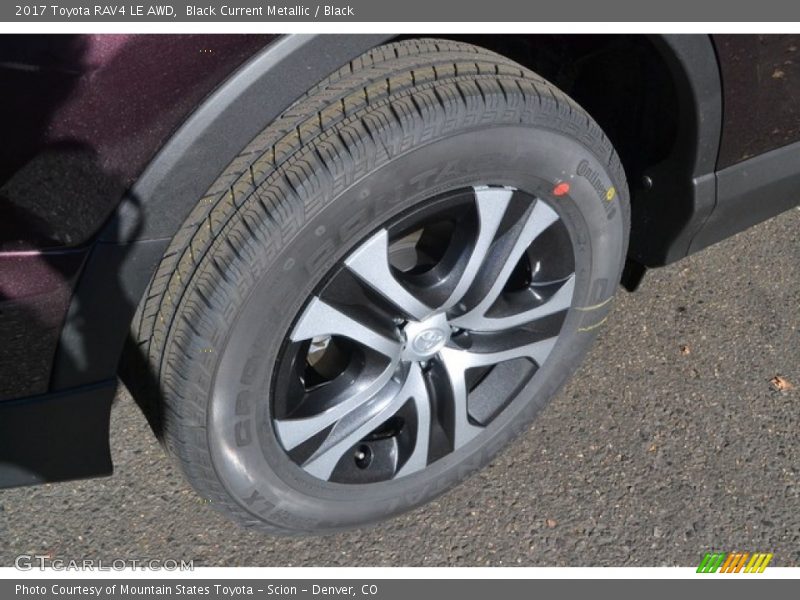 Black Current Metallic / Black 2017 Toyota RAV4 LE AWD