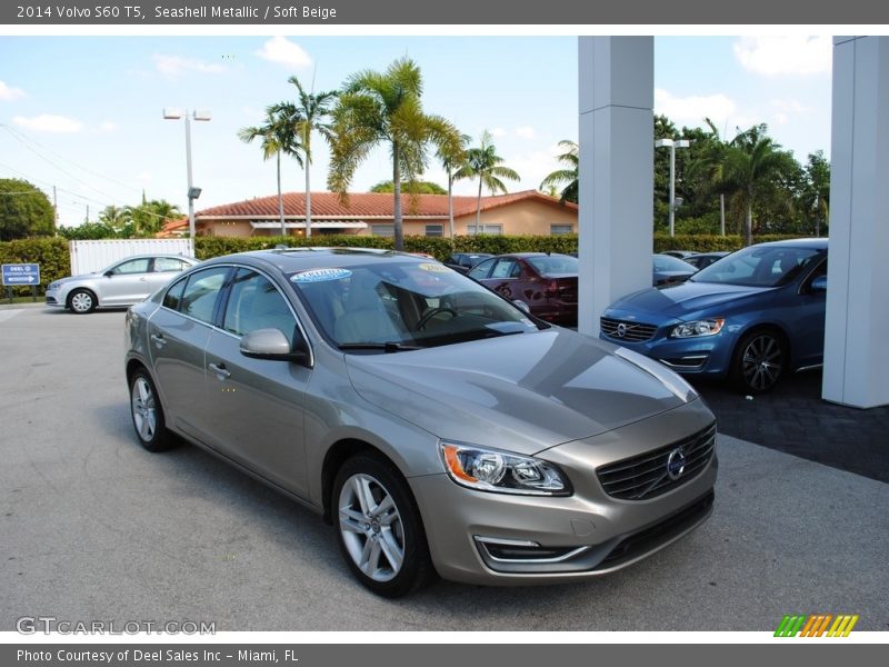 Seashell Metallic / Soft Beige 2014 Volvo S60 T5