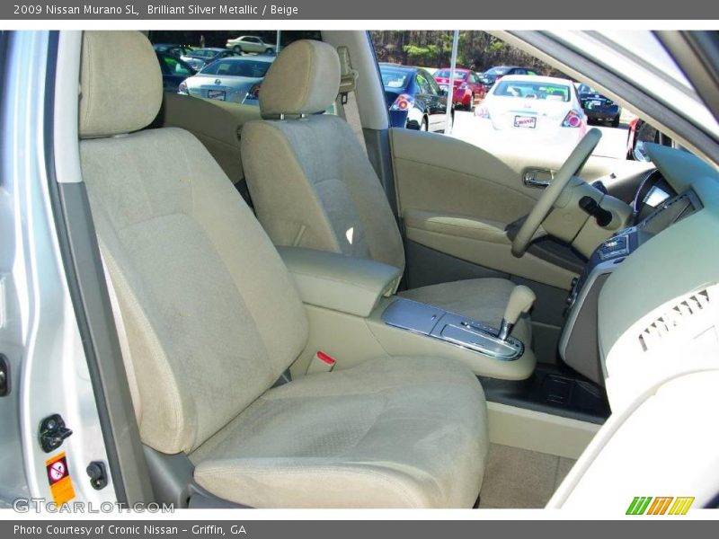 Brilliant Silver Metallic / Beige 2009 Nissan Murano SL