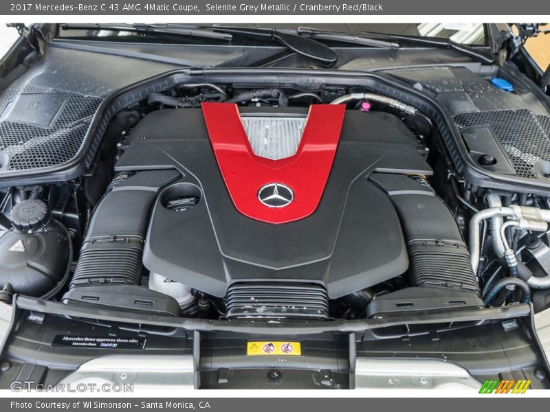  2017 C 43 AMG 4Matic Coupe Engine - 3.0 Liter AMG DI biturbo DOHC 24-Valve VVT V6