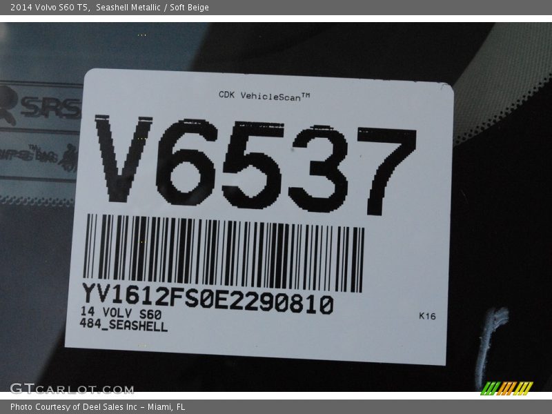 Seashell Metallic / Soft Beige 2014 Volvo S60 T5