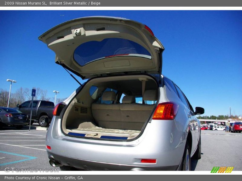 Brilliant Silver Metallic / Beige 2009 Nissan Murano SL