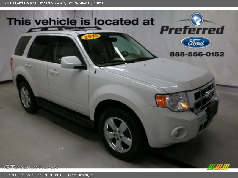 White Suede / Camel 2010 Ford Escape Limited V6 4WD