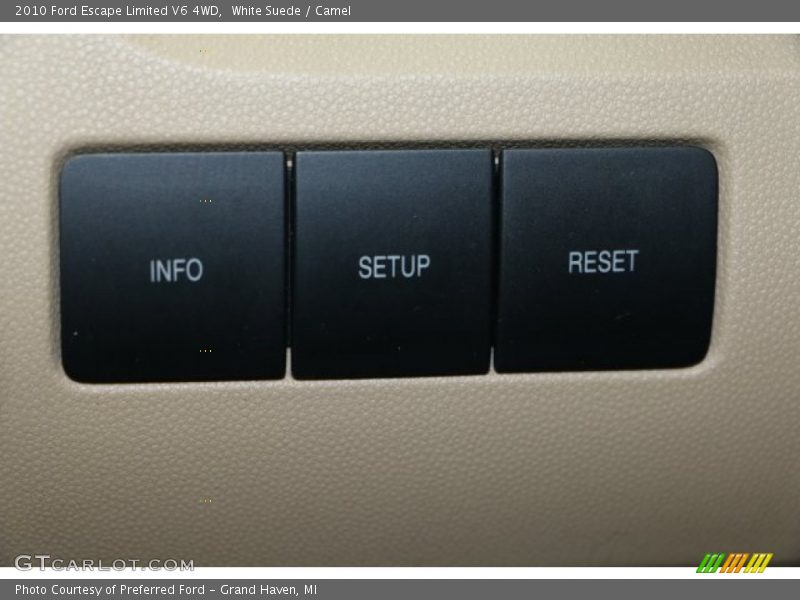 White Suede / Camel 2010 Ford Escape Limited V6 4WD