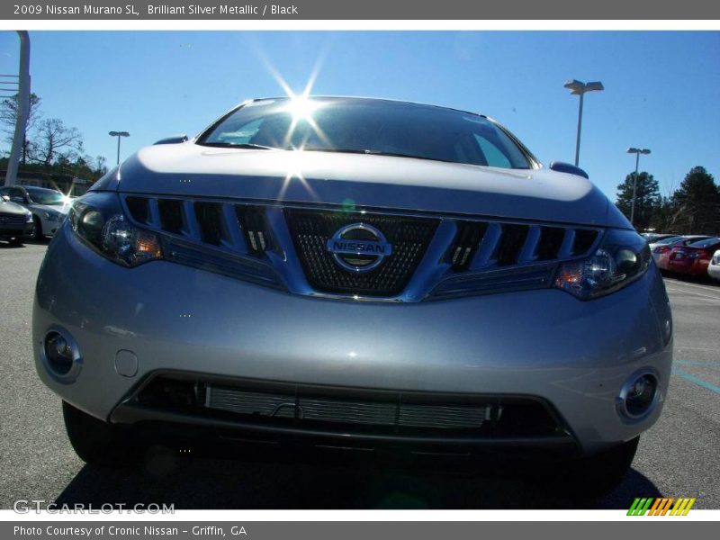 Brilliant Silver Metallic / Black 2009 Nissan Murano SL