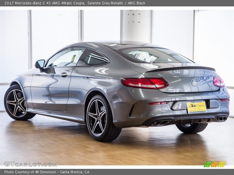 Selenite Grey Metallic / AMG Black 2017 Mercedes-Benz C 43 AMG 4Matic Coupe