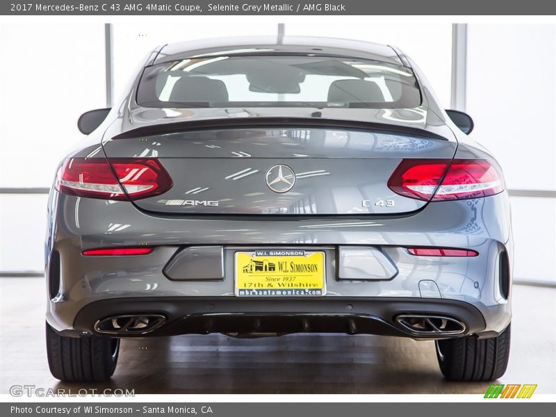 Selenite Grey Metallic / AMG Black 2017 Mercedes-Benz C 43 AMG 4Matic Coupe