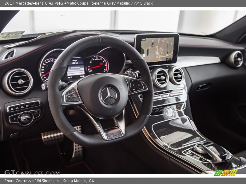 Selenite Grey Metallic / AMG Black 2017 Mercedes-Benz C 43 AMG 4Matic Coupe