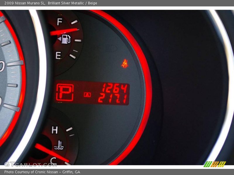 Brilliant Silver Metallic / Beige 2009 Nissan Murano SL