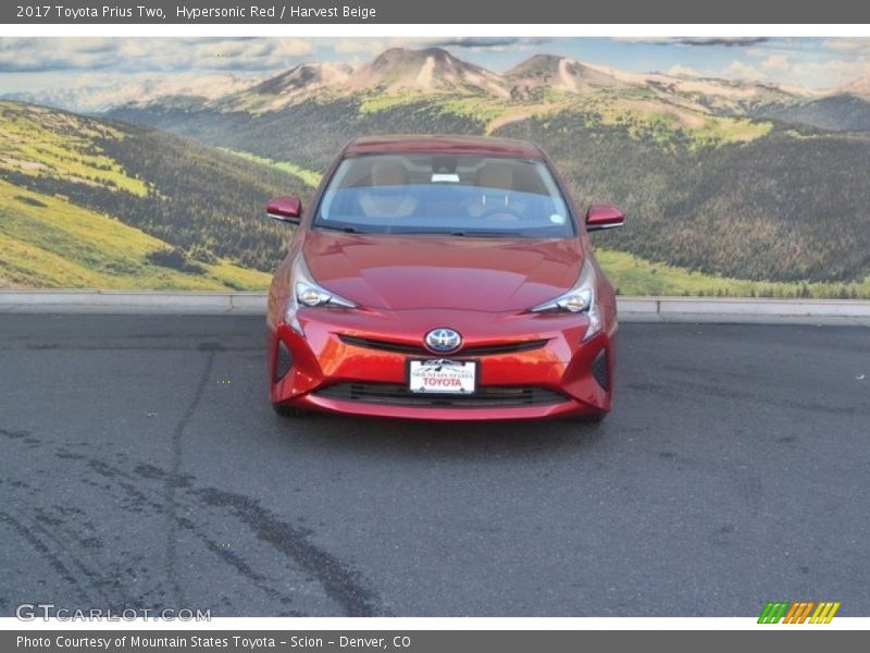 Hypersonic Red / Harvest Beige 2017 Toyota Prius Two