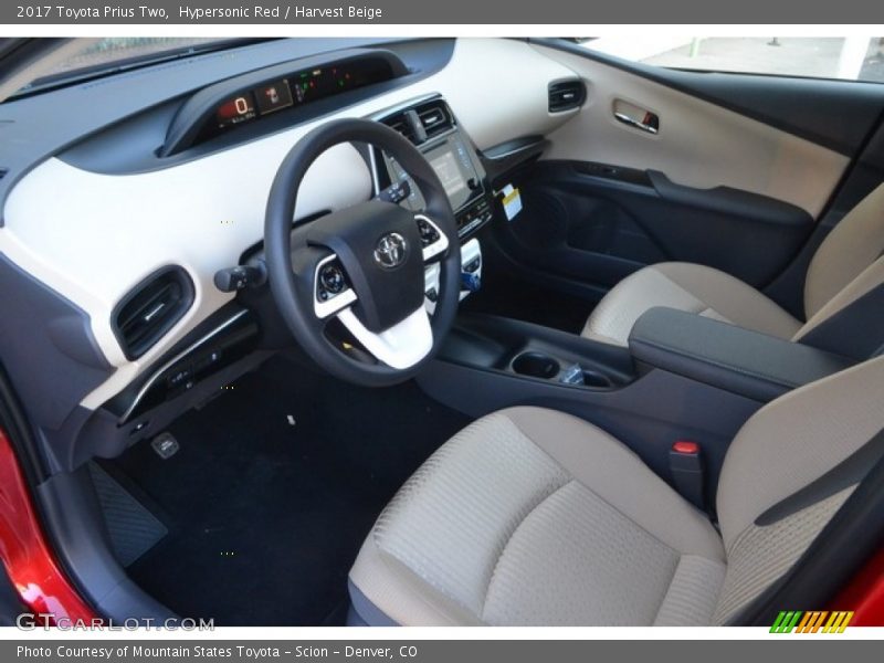  2017 Prius Two Harvest Beige Interior