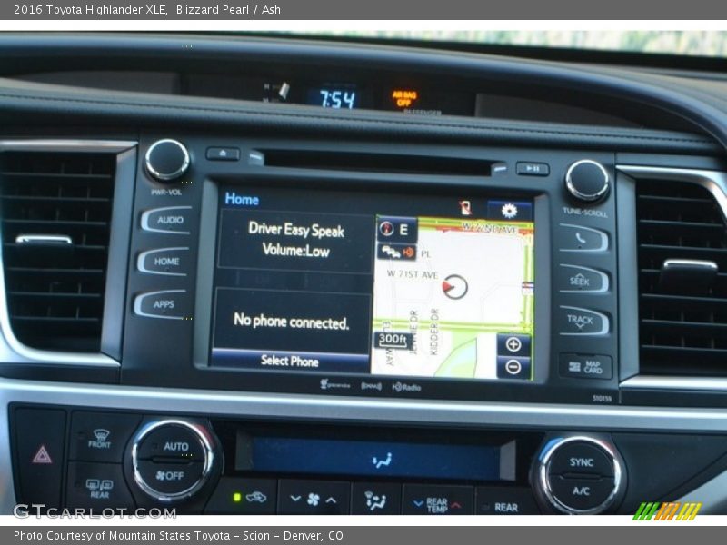 Blizzard Pearl / Ash 2016 Toyota Highlander XLE