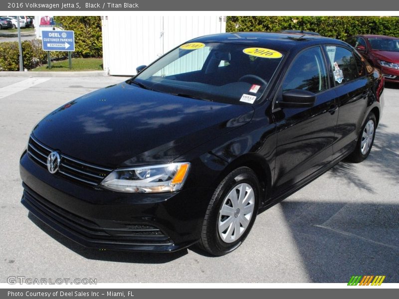 Black / Titan Black 2016 Volkswagen Jetta S