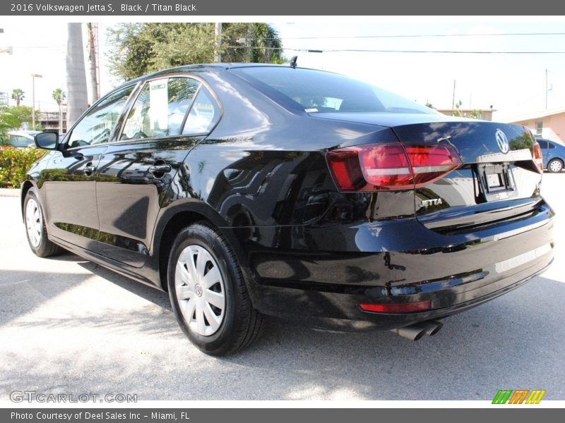 Black / Titan Black 2016 Volkswagen Jetta S