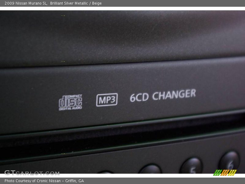 Brilliant Silver Metallic / Beige 2009 Nissan Murano SL