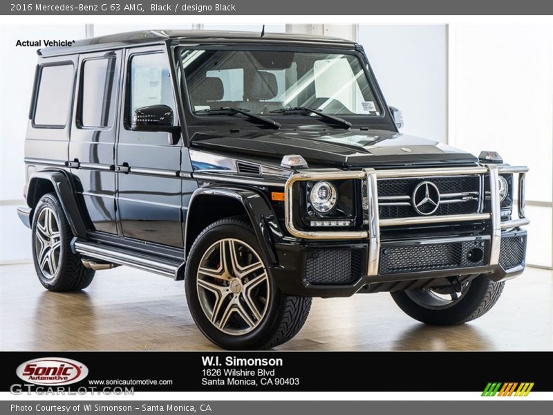 Black / designo Black 2016 Mercedes-Benz G 63 AMG