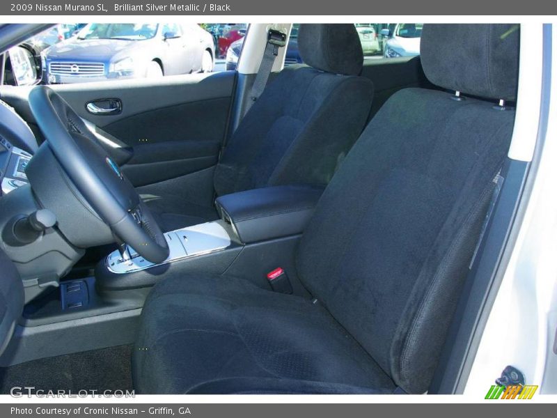 Brilliant Silver Metallic / Black 2009 Nissan Murano SL