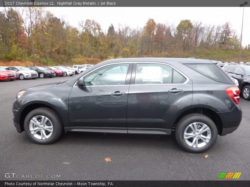 Nightfall Gray Metallic / Jet Black 2017 Chevrolet Equinox LS