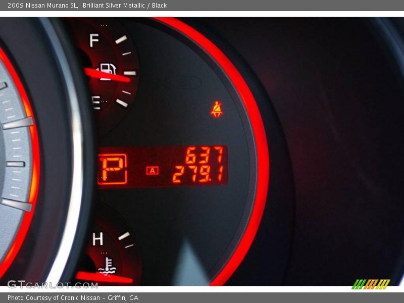 Brilliant Silver Metallic / Black 2009 Nissan Murano SL