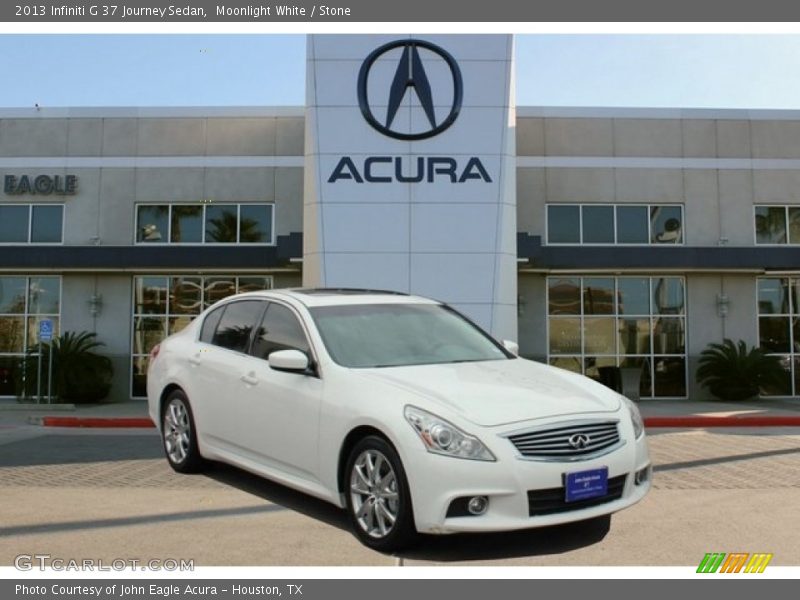Moonlight White / Stone 2013 Infiniti G 37 Journey Sedan