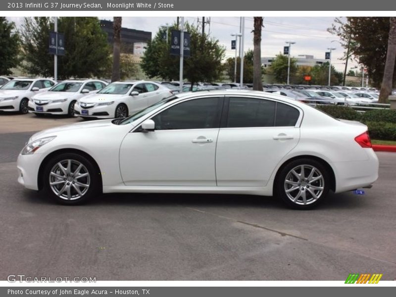 Moonlight White / Stone 2013 Infiniti G 37 Journey Sedan