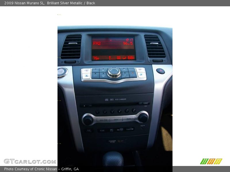 Brilliant Silver Metallic / Black 2009 Nissan Murano SL