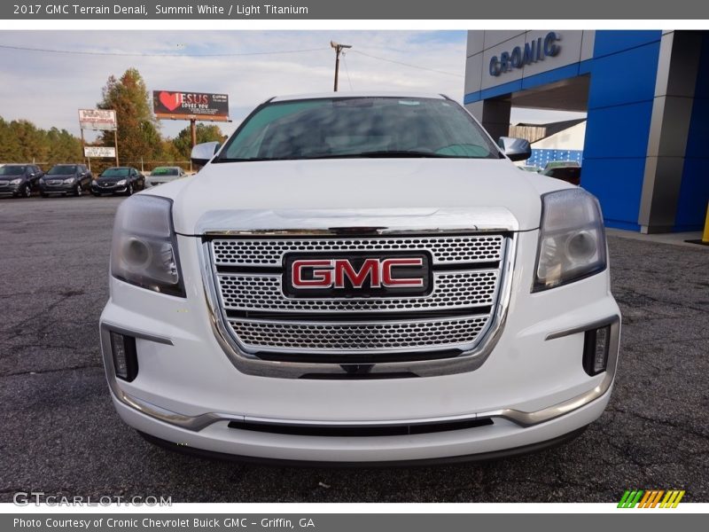 Summit White / Light Titanium 2017 GMC Terrain Denali