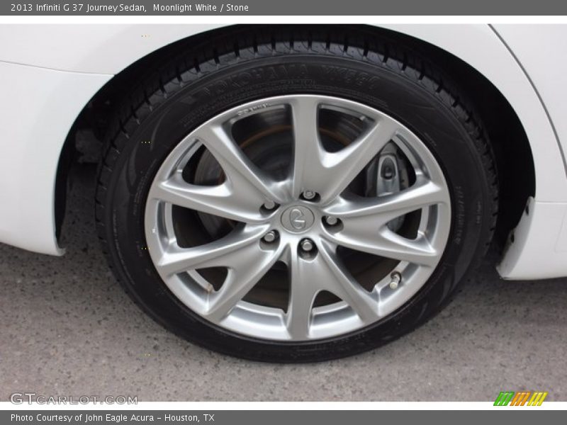 Moonlight White / Stone 2013 Infiniti G 37 Journey Sedan