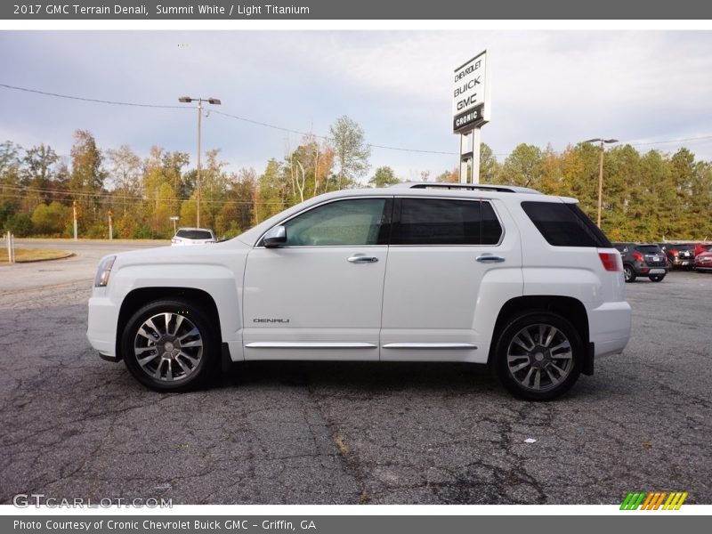 Summit White / Light Titanium 2017 GMC Terrain Denali
