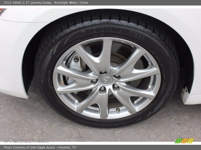 Moonlight White / Stone 2013 Infiniti G 37 Journey Sedan