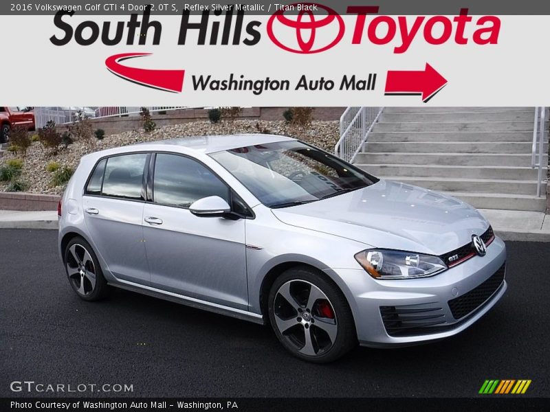 Reflex Silver Metallic / Titan Black 2016 Volkswagen Golf GTI 4 Door 2.0T S