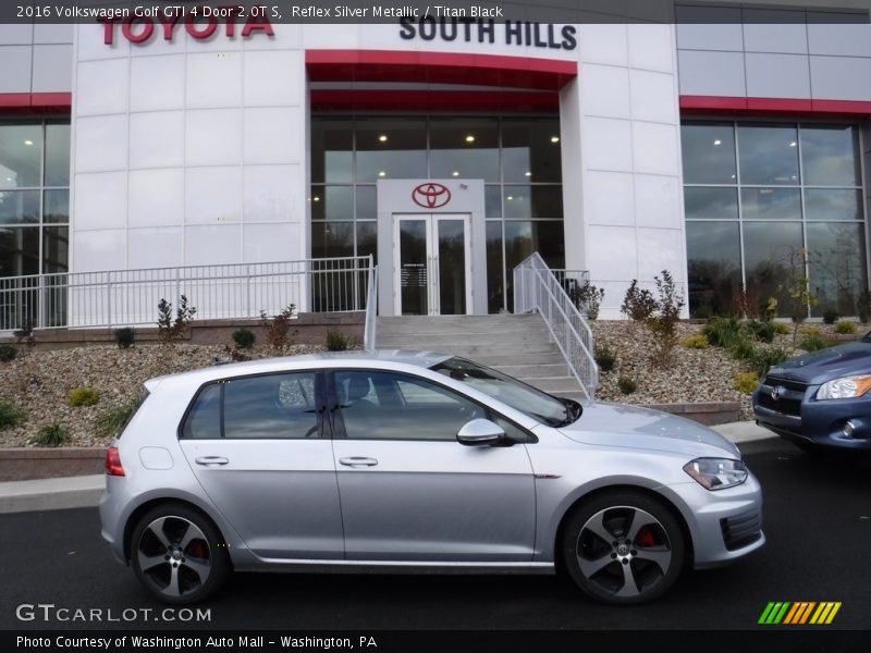 Reflex Silver Metallic / Titan Black 2016 Volkswagen Golf GTI 4 Door 2.0T S