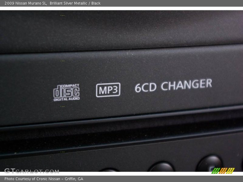 Brilliant Silver Metallic / Black 2009 Nissan Murano SL
