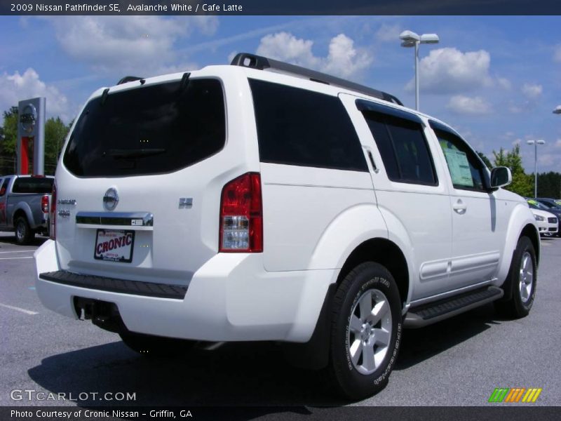 Avalanche White / Cafe Latte 2009 Nissan Pathfinder SE