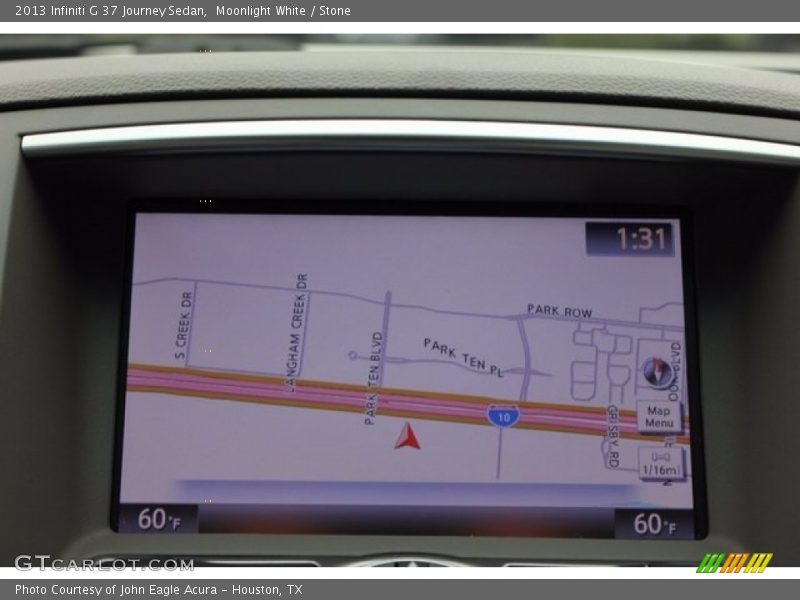Moonlight White / Stone 2013 Infiniti G 37 Journey Sedan