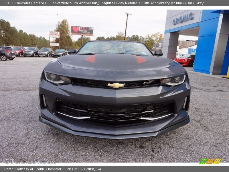Nightfall Gray Metallic / 50th Anniversary Jet Black/Dark Gray 2017 Chevrolet Camaro LT Convertible 50th Anniversary