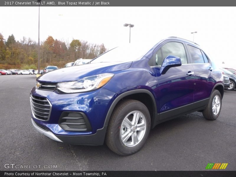 Blue Topaz Metallic / Jet Black 2017 Chevrolet Trax LT AWD
