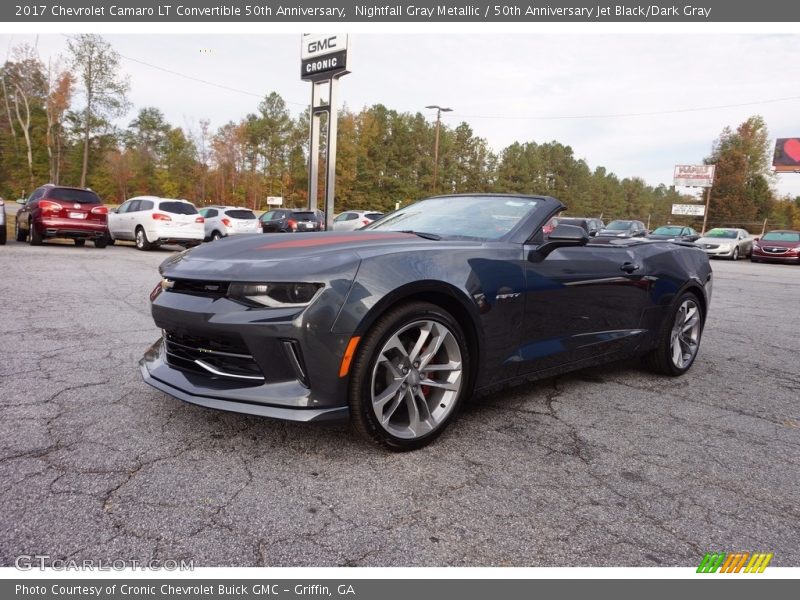 Nightfall Gray Metallic / 50th Anniversary Jet Black/Dark Gray 2017 Chevrolet Camaro LT Convertible 50th Anniversary