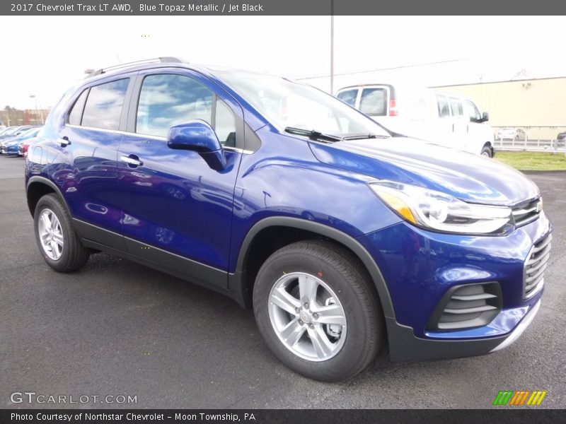Blue Topaz Metallic / Jet Black 2017 Chevrolet Trax LT AWD