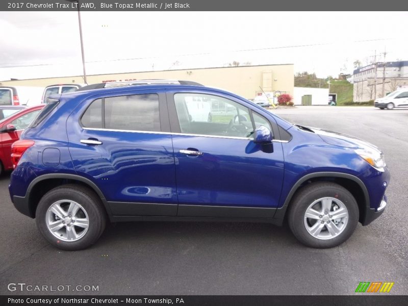 Blue Topaz Metallic / Jet Black 2017 Chevrolet Trax LT AWD